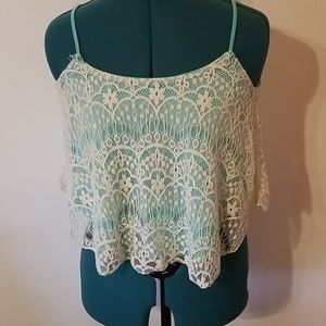 Lace crop top